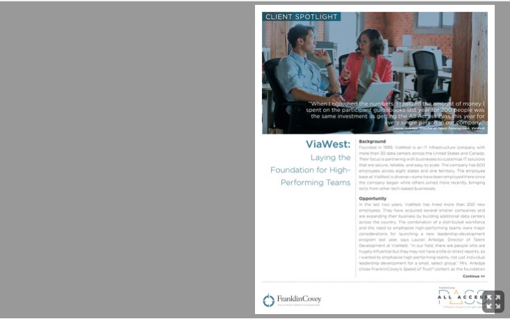 Case Study: Client Spotlight - ViaWest