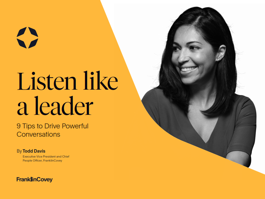 Guide: Listen Like a Leader: 9 Tips to Drive Powerful Conversations