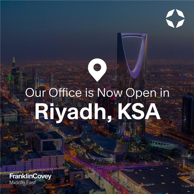 Press Release: FranklinCovey Middle East announces the inauguration of its new office in Riyadh, Saudi Arabia. 