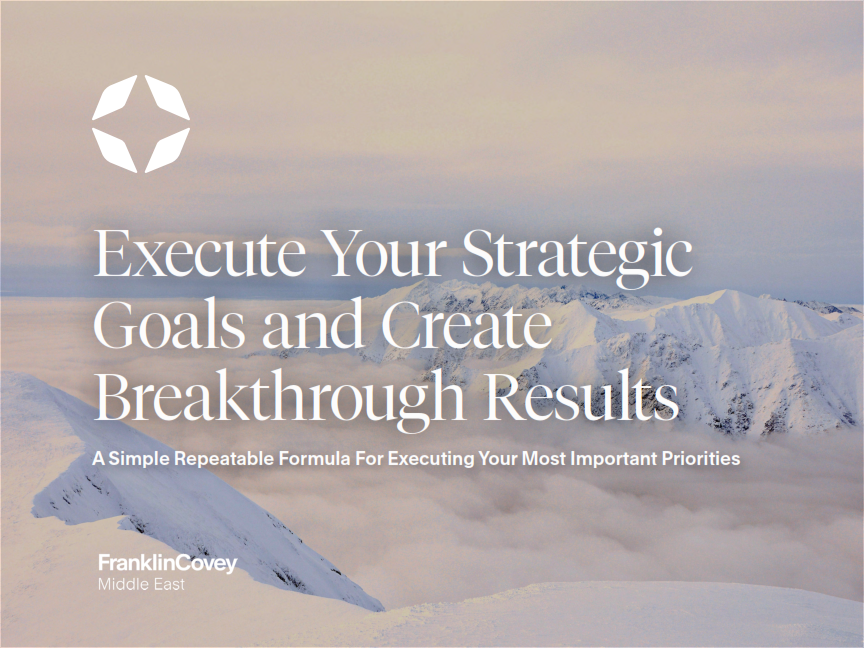 Whitepaper: Execute Your Strategic Goals and Create Breakthrough Results