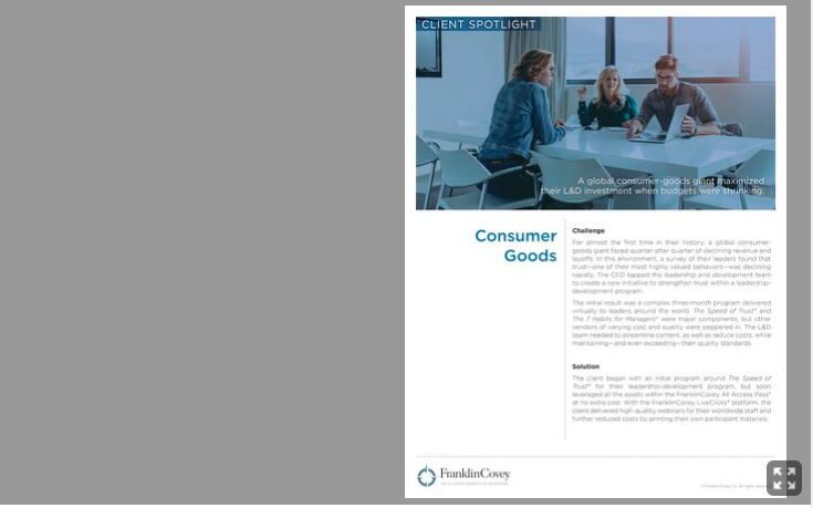 Case Study: Client Spotlight - Consumer Goods