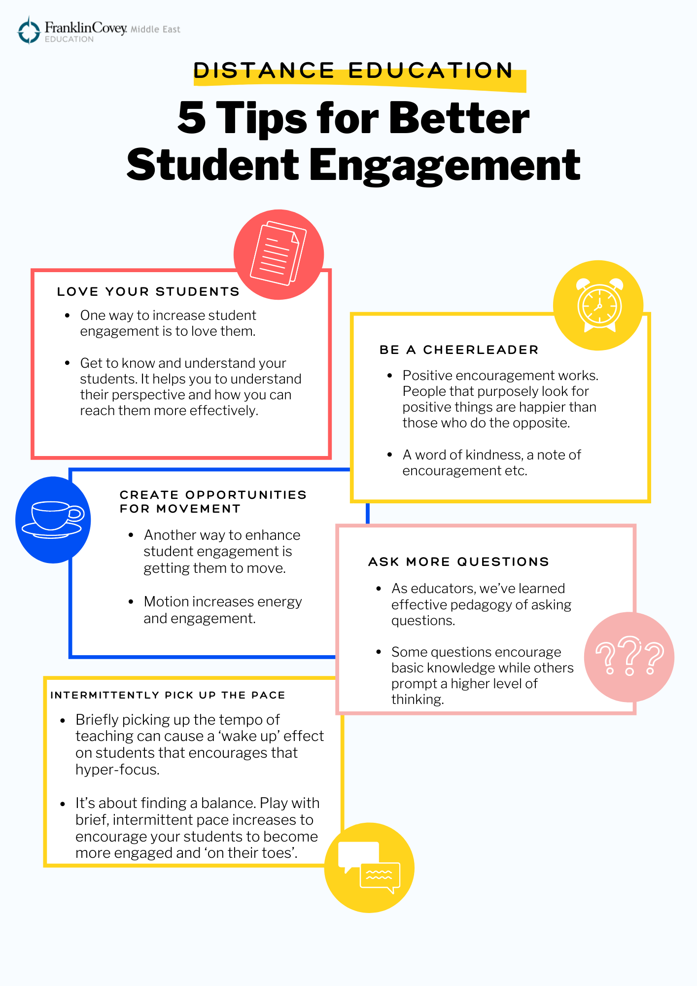 Infographic: 5 Tips or Better Student Engagement